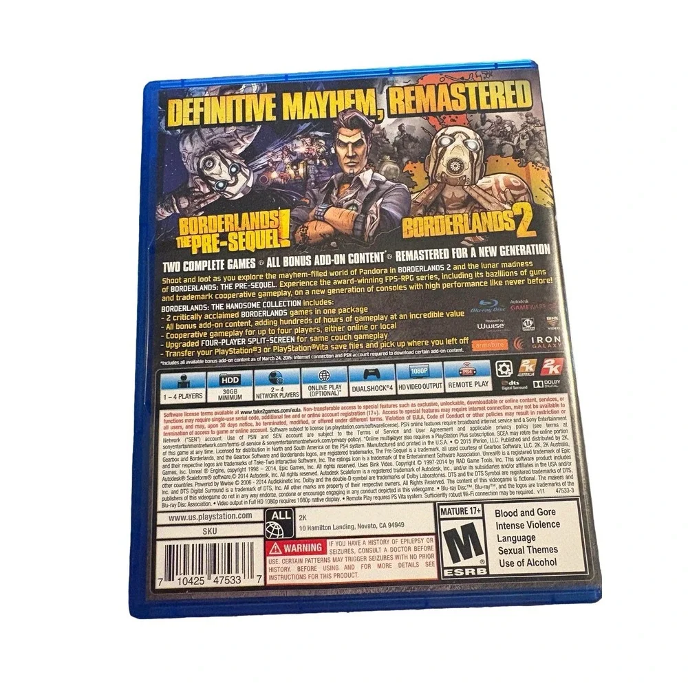 Borderlands: The Handsome Collection (PlayStation 4, 2015)